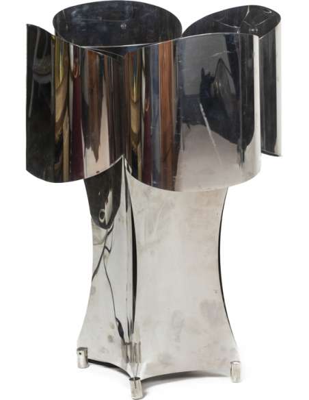 Lampe en métal modèle "quadrilobe" des années 70-Bozaart