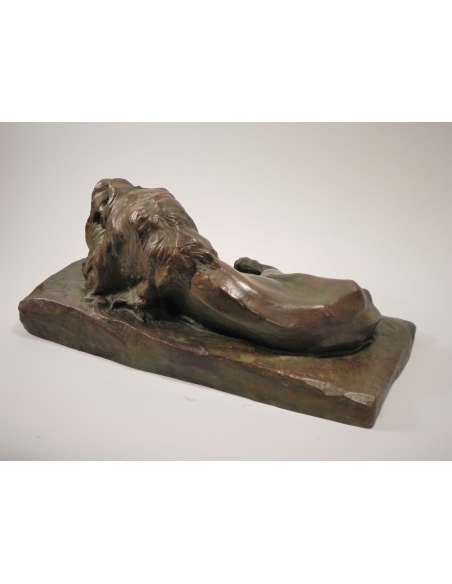 Patinated bronze sculpture+by Josuë DUPON, circa 1908-Bozaart