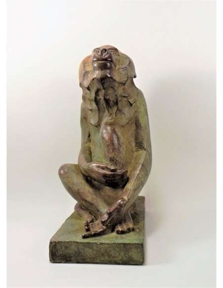 Patinated bronze sculpture+by Akop GURDJAN-Bozaart