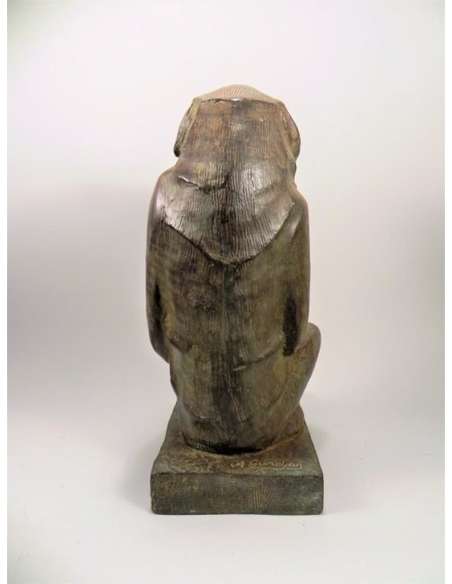 Patinated bronze sculpture+by Akop GURDJAN-Bozaart