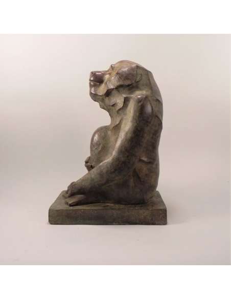Sculpture en bronze patiné+de Akop GURDJAN-Bozaart