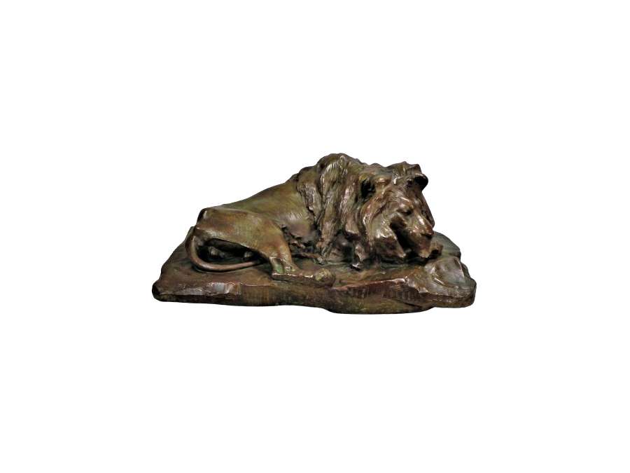 Patinated bronze sculpture+by Josuë DUPON, circa 1908