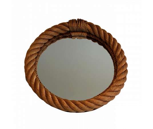 Round rope mirror from the 70s