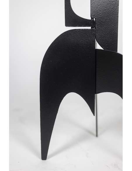 Sculpture en métal intitulée "Le baiser", Design contemporain-Bozaart