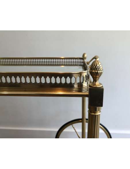 Rolling brass table. Contemporary design-Bozaart