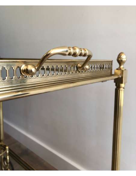 Rolling brass table. Contemporary design-Bozaart