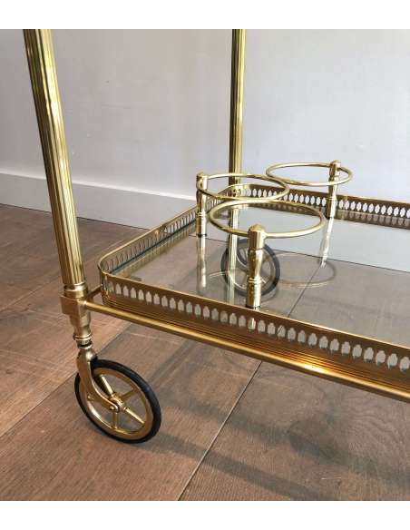 Rolling brass table. Contemporary design-Bozaart