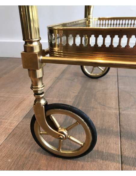 Rolling brass table. Contemporary design-Bozaart