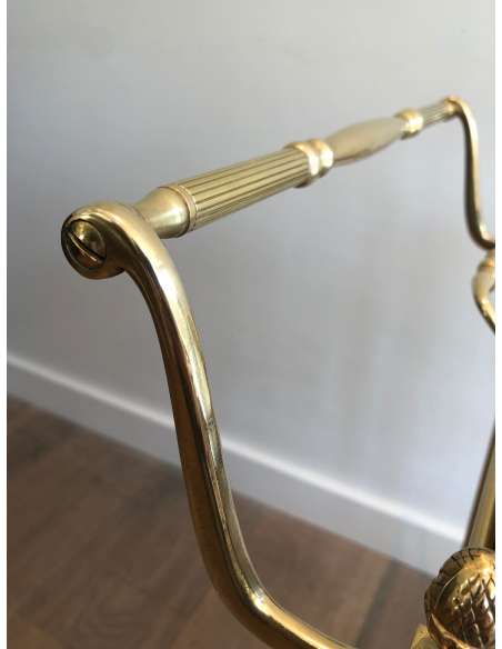 Rolling brass table. Contemporary design-Bozaart