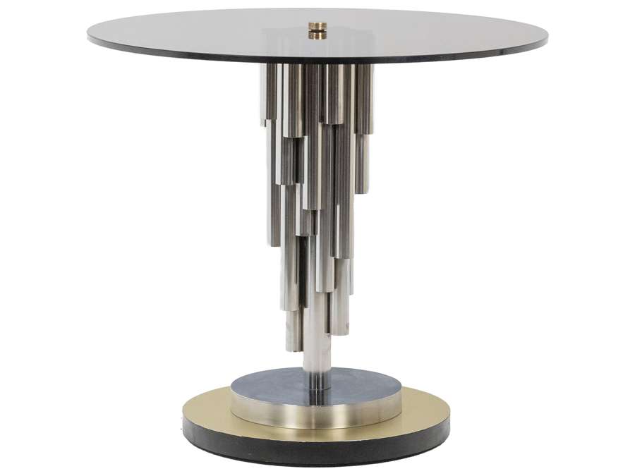 copy of Metal "organ" pedestal table from the 70s