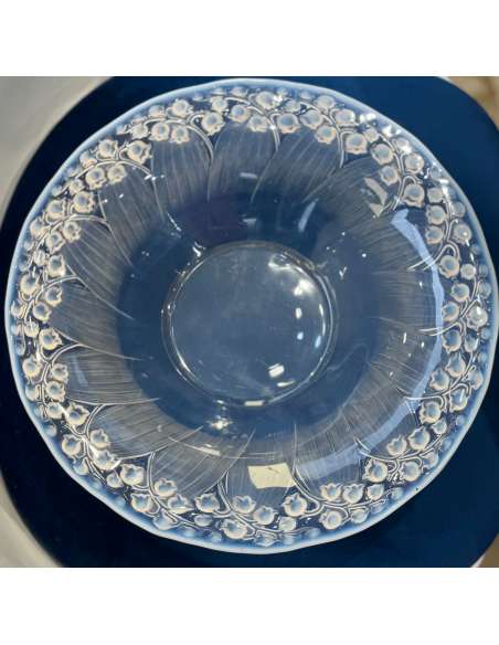 René Lalique, Coupe en verre " Muguet" des années 30-Bozaart