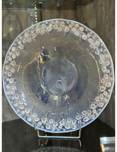 René Lalique, Coupe en verre " Muguet" des années 30-Bozaart