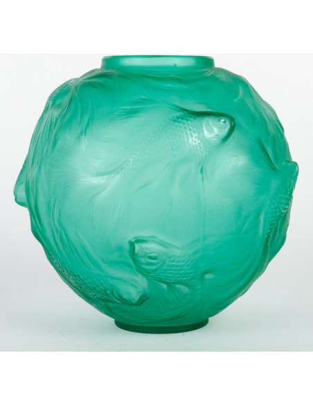 René Lalique, Vase en verre "Formose" des années 20-Bozaart