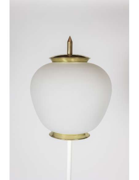 Opaline floor lamp from the 50s-Bozaart