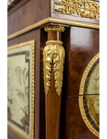 Empire style bronze chest of drawers, 19th century.-Bozaart