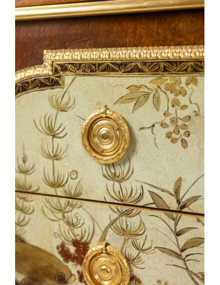 Empire style bronze chest of drawers, 19th century.-Bozaart