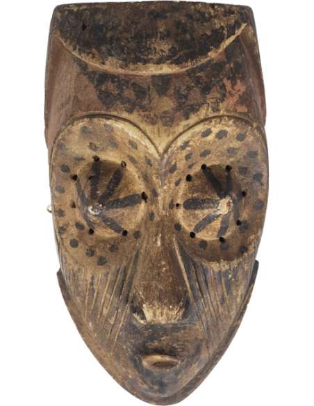 20th century "Kuba Babuka" African wooden mask-Bozaart