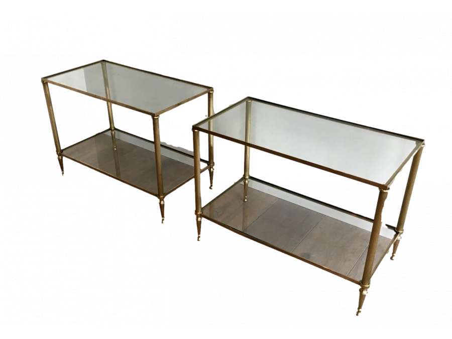 Tables en laiton de style néoclassique, Année 40