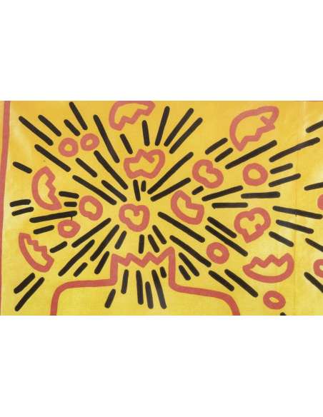 Sérigraphie de Keith Haring. Art contemporain de 1990-Bozaart