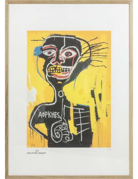 Sérigraphie de Jean-Michel Basquiat, Art contemporain des années 90-Bozaart
