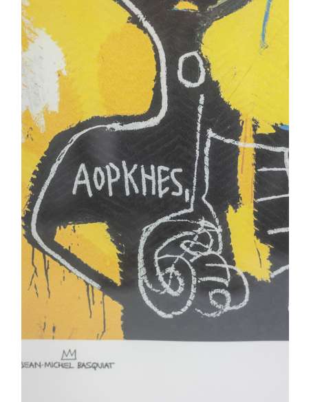 Silkscreen print by Jean-Michel Basquiat, Contemporary art from the 90s-Bozaart