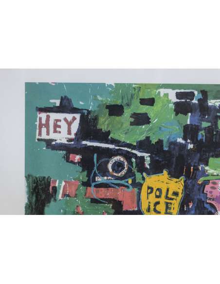 Sérigraphie de Jean-Michel Basquiat, Art contemporain de 1990-Bozaart