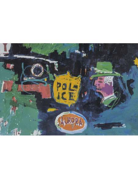 Silkscreen print by Jean-Michel Basquiat, Contemporary Art, 1990-Bozaart