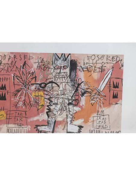 Sérigraphie de Jean-Michel Basquiat, Art contemporain des années 90-Bozaart
