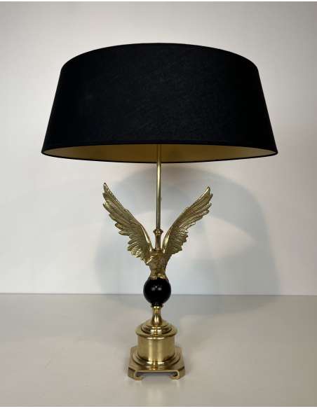 Vintage bronze lamp from the 70s-Bozaart