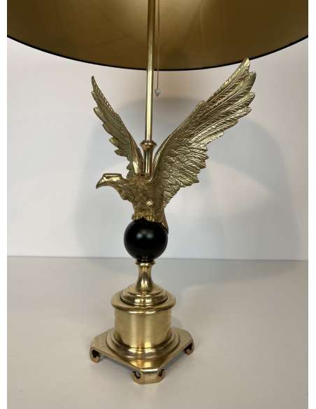 Vintage bronze lamp from the 70s-Bozaart