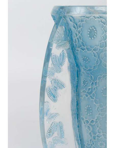 Vase Art déco en verre, René Lalique des années 30-Bozaart