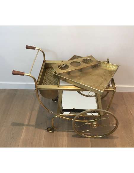 Brass design table by Josef Frank from the 1950s-Bozaart