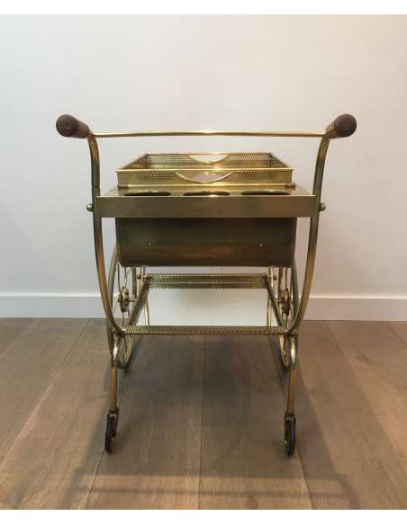 Brass design table by Josef Frank from the 1950s-Bozaart