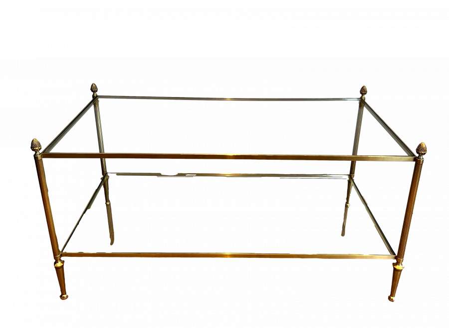 Neoclassical brass design table, year 40