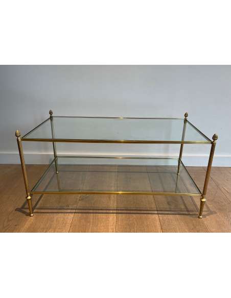 Neoclassical brass design table, year 40-Bozaart