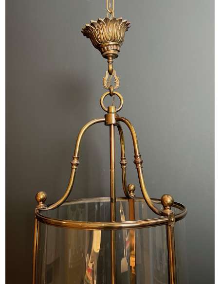 Lanterne de style néoclassique en laiton des années 70-Bozaart