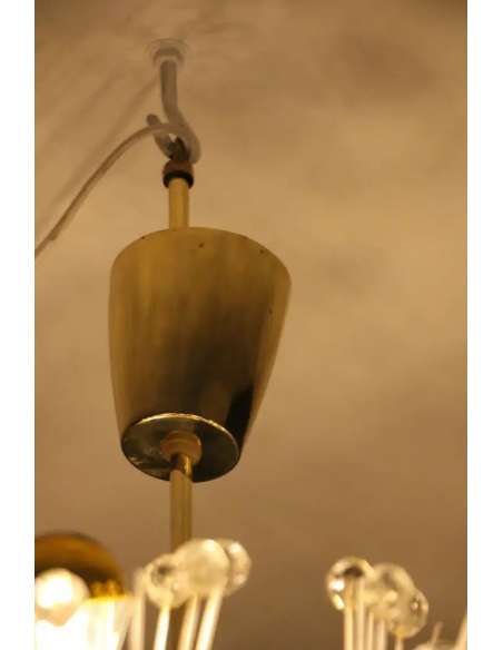 Vintage sputnik chandelier, Year 50-Bozaart