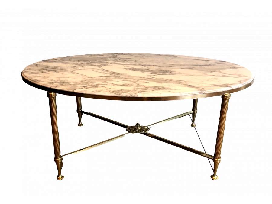 Neoclassical brass coffee table, Year 40
