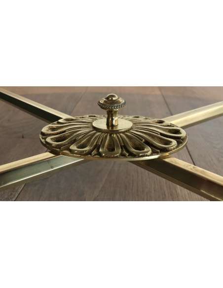 Neoclassical brass coffee table, Year 40-Bozaart