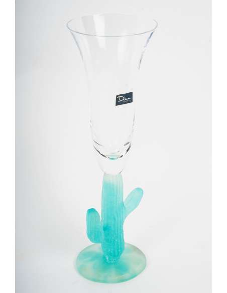 Flûte en cristal, Hilton McConnico modèle "Cactus"-Bozaart