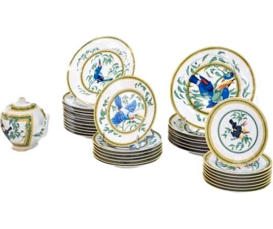 20th century ‘Toucans’ porcelain service