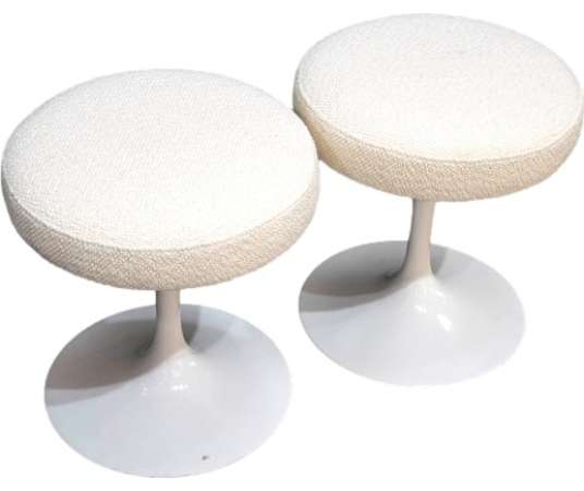 Aluminium stools from the 20th century