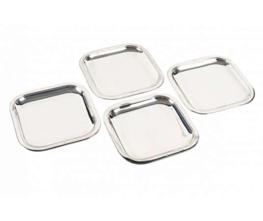 Art Deco presentation platters in solid silver from the 1930s