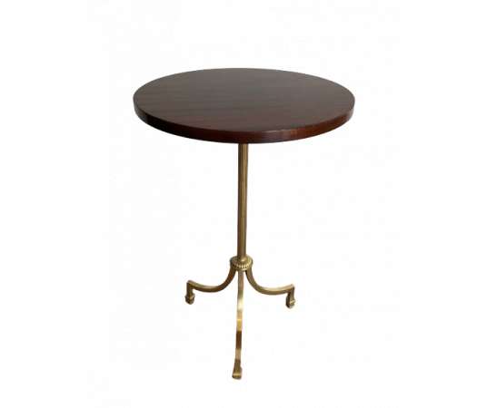 Neoclassical brass pedestal table, Year 40