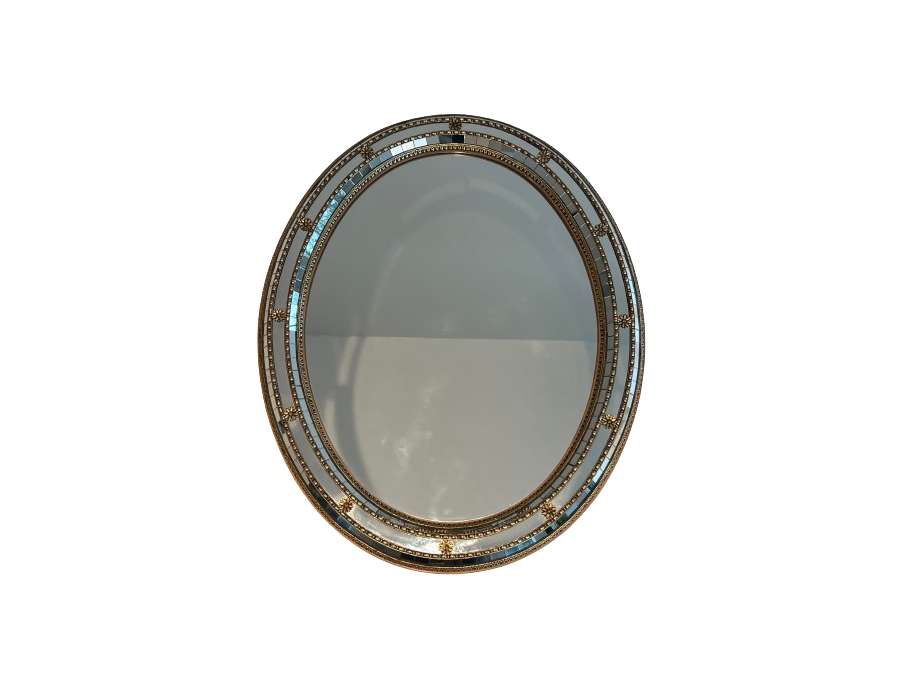 Vintage brass mirror+ from the 70s