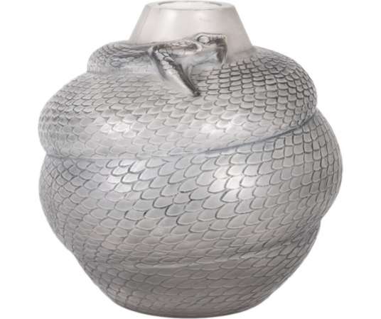 Art deco snake glass vase