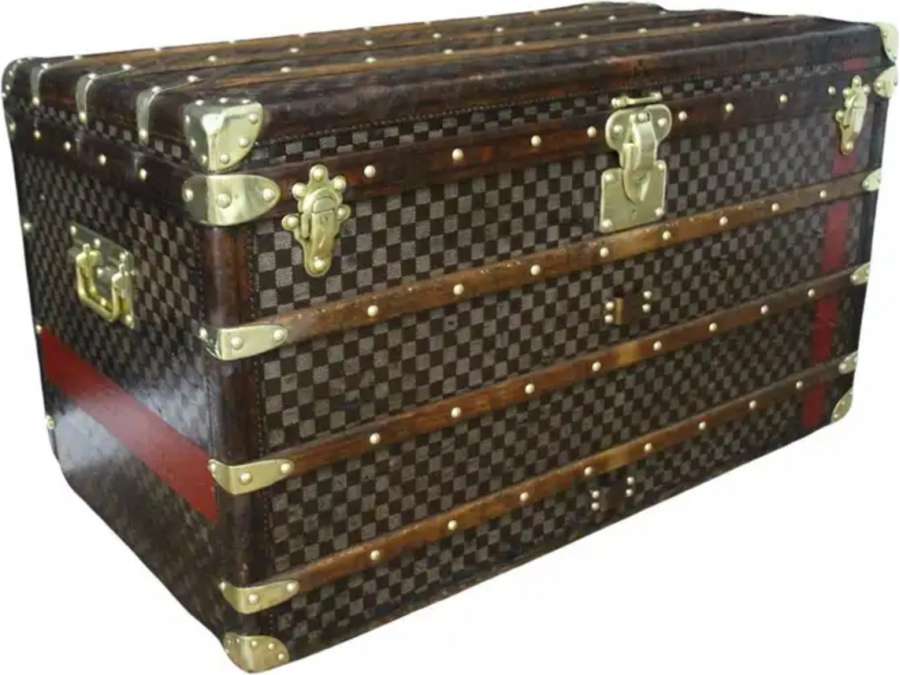 19th century Louis Vuitton+ leather trunk