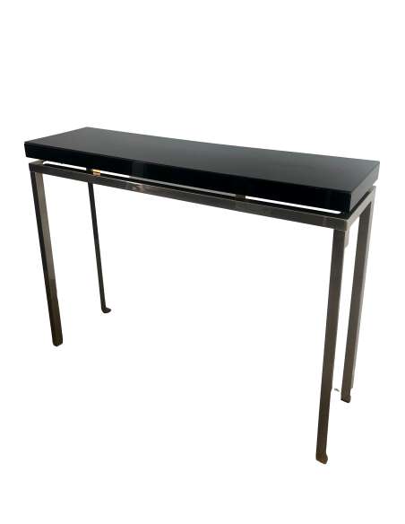 Console design en chrome des années 70-Bozaart