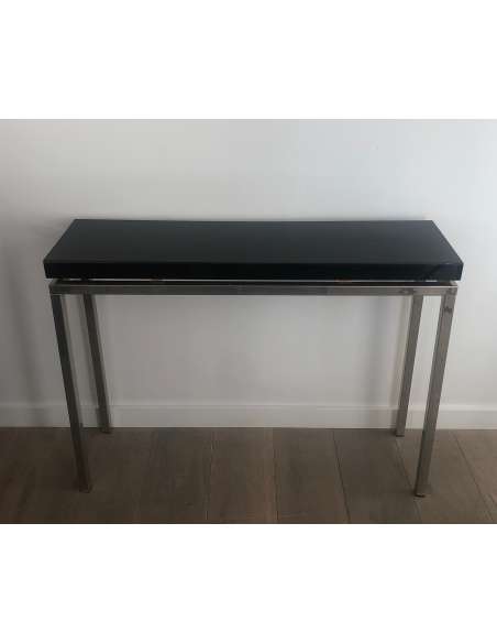 Design console in chrome from the 70s-Bozaart