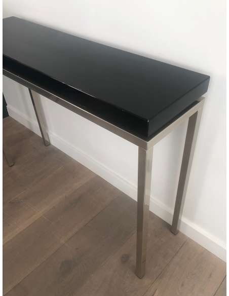 Design console in chrome from the 70s-Bozaart